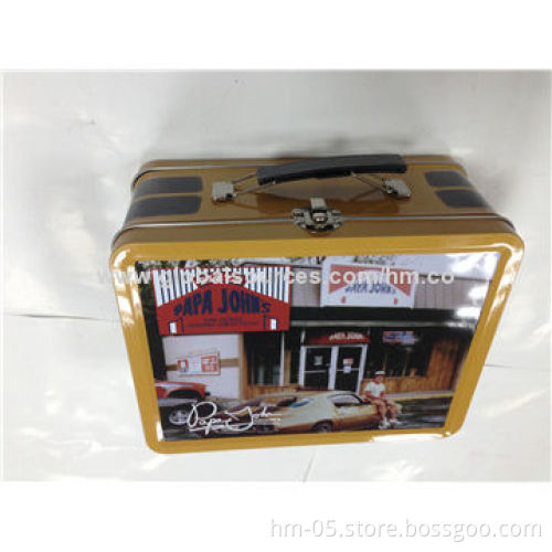 Lunch tin box, made of 0.23mm, shapes, sizes and printing can be customized